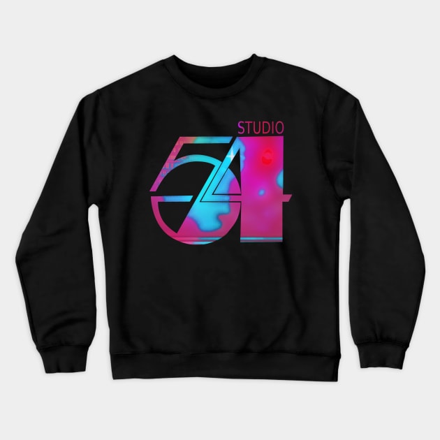 Studio 54 disco graphic Crewneck Sweatshirt by HAPPY TRIP PRESS